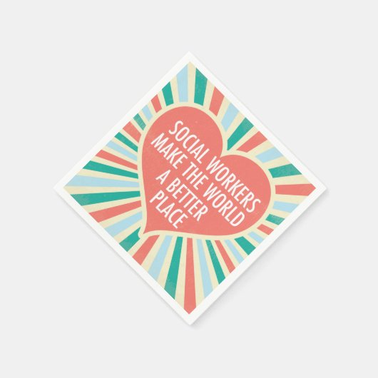 Zitat zum Party des Sozialbüros Serviette (Ecke)