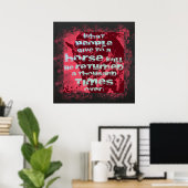 Zitat zum Pferd II - Plakat (Heimbüro)