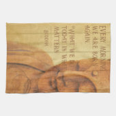Zitat zum positiven Affirmative Mindfulness Buddhi Geschirrtuch (Horizontal)