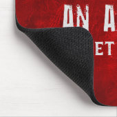 Zitat zum roten Leder Mousepad (Ecke)