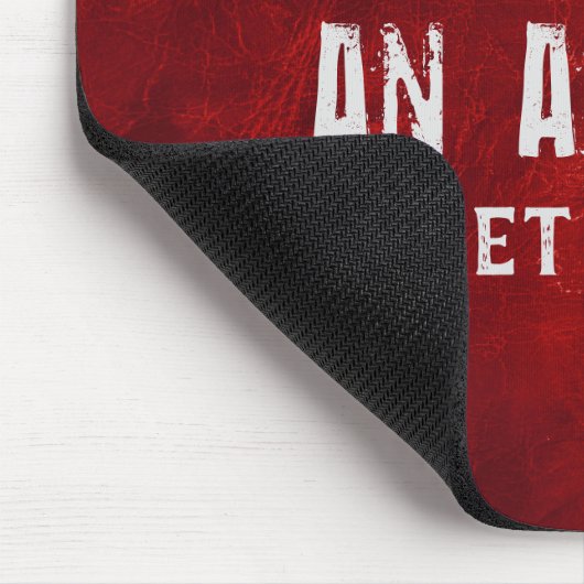 Zitat zum roten Leder Mousepad (Ecke)