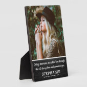 Zitat zum rustikalen Beileid | Foto Keepake Fotoplatte (Seite)