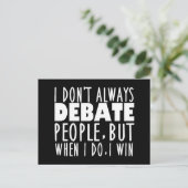 Zitat zum Sieger des Team-Teams Postkarte (Stehend Vorderseite)