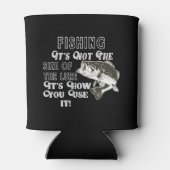 Zitat zum Sonnenangeln mit Largemouth-Bass Dosenkühler (Rückseite)