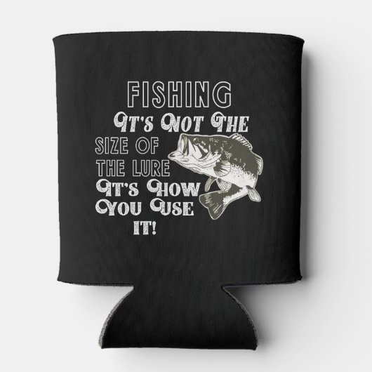 Zitat zum Sonnenangeln mit Largemouth-Bass Dosenkühler (Rückseite)