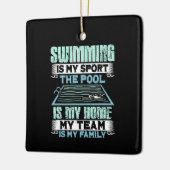 Zitat zum Sonnenbaden Keramikornament (Links)