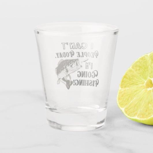 Zitat zum Sonnenbarsch Leute Sportler Hobby Schnapsglas (Rückseite)