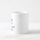 Zitat zum Sonnenpferd: Ich verspreche, Letztes Pfe Kaffeetasse (Mittel)