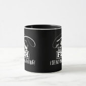 Zitat zum Thema "Funny Fishing" Vortrag "Bass Cowo Tasse (Zentrum)