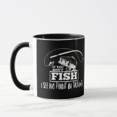 Zitat zum Thema "Funny Fishing" Vortrag "Bass Cowo Tasse (Links)