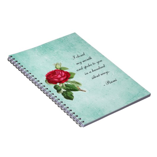 Zitat zum Thema "Grüne Imitate" Notizblock (Rechte Seite)