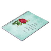 Zitat zum Thema "Grüne Imitate" Notizblock (Linke Seite)