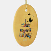 Zitat zum Thema "Happy Bible Verse" Keramik Ornament (Rechts)