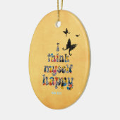 Zitat zum Thema "Happy Bible Verse" Keramik Ornament (Links)