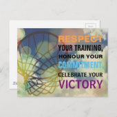 Zitat zum Thema Netball Sport Postkarte (Vorne/Hinten)