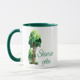 Zitat zum Thema Shinrin-yoku-Wälder Tasse