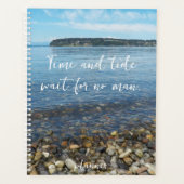 Zitat zum Thema "Strandkies - Zeit und Zeit" Planer (Vorderseite)