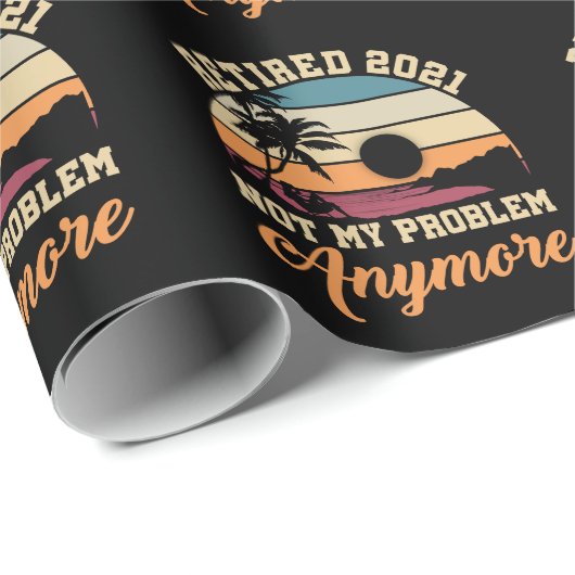 Zitat zum Thema "Witziges Ruhestand 2021 Männer Fr Geschenkpapier (Rolleneckpunkt)