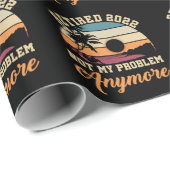 Zitat zum Thema "Witziges Ruhestand 2022 Männer Fr Geschenkpapier (Rolleneckpunkt)