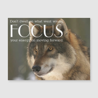 Zitat zum Thema Wolfbild Inspirationsmagazin Magnetkarte