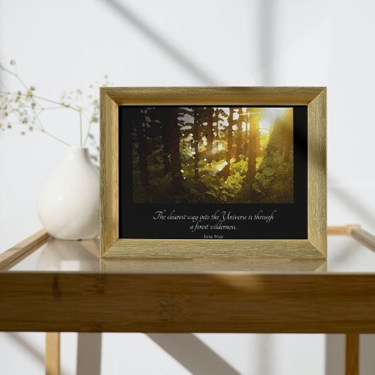 Zitat zum Waldmuir Poster