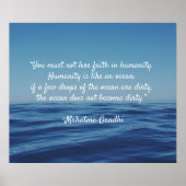 Zitat zum Weltmeer Poster (Vorne)