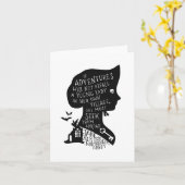 Zitat zur Abenteuerreise Northanger Abbey Karte (Gelbe Blume)