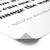 Zitat zur Bildung Inspiration Moderne Minimalistis Poster (Ecke)
