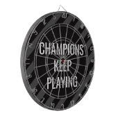 Zitat zur Black Man Höhle Dartscheibe (Vorderseite Links)