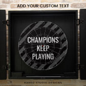 Zitat zur Black Man Höhle Dartscheibe