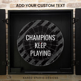 Zitat zur Black Man Höhle Dartscheibe