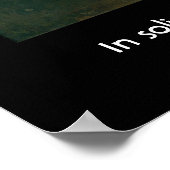 Zitat zur Einsamkeit mit einem einführenden Bild Poster (Ecke)