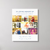 Zitat zur Erinnerung an die Liebe - FotoCollage Leinwanddruck (Vorderseite)