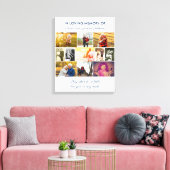Zitat zur Erinnerung an die Liebe - FotoCollage Leinwanddruck (Insitu (Wohnzimmer))