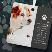 Zitat zur Erinnerung an Haustiere Modernes, einfac Ornament Aus Metall