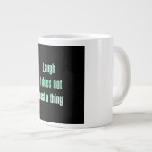 Zitat zur Ermutigung # 110 Jumbo-Tasse (Vorderseite Rechts)