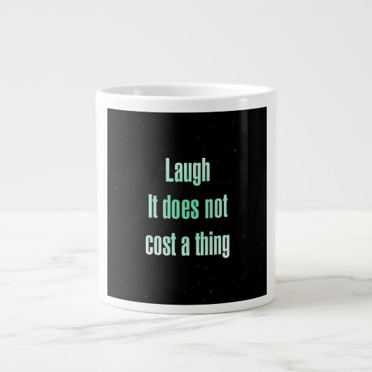 Zitat zur Ermutigung # 110 Jumbo-Tasse (Vorderseite)