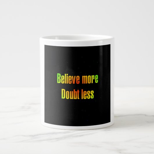 Zitat zur Ermutigung #11 Jumbo-Tasse (Vorderseite)