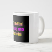 Zitat zur Ermutigung # 149 Jumbo-Tasse (Vorderseite Rechts)