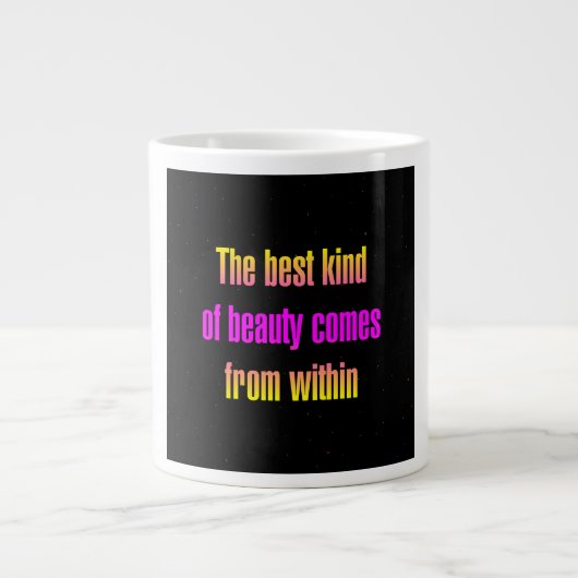 Zitat zur Ermutigung # 149 Jumbo-Tasse (Vorderseite)