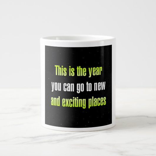 Zitat zur Ermutigung # 194 Jumbo-Tasse (Vorderseite)