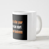 Zitat zur Ermutigung # 219 Jumbo-Tasse (Vorderseite Rechts)