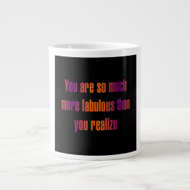 Zitat zur Ermutigung #289 Jumbo-Tasse