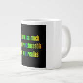 Zitat zur Ermutigung # 295 Jumbo-Tasse (Vorderseite Rechts)