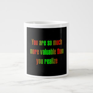 Zitat zur Ermutigung # 311 Jumbo-Tasse