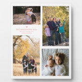 Zitat zur Familienstärke und vier Fotocollagen der Fotoplatte (Vorderseite)