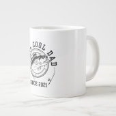 Zitat zur Fischerei: Cooler Vater seit 2021 Jumbo-Tasse (Vorderseite Rechts)