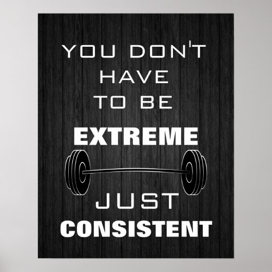 Zitat zur Fitness für motivierend Gym-Workout Poster (Vorne)