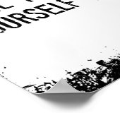 Zitat zur Fitness; Sie werden nie Ihre Grenzen ken Poster (Ecke)