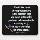 Zitat zur Fotografie Mousepad (Vorne)